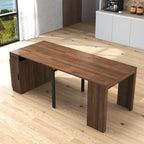 Modern Multifunctional Extendable Dining Table with Outlet, Space Saving Expanding Table with Storage for Party, Weddings, Meetings, Celebrations - Grand Goldman Shop