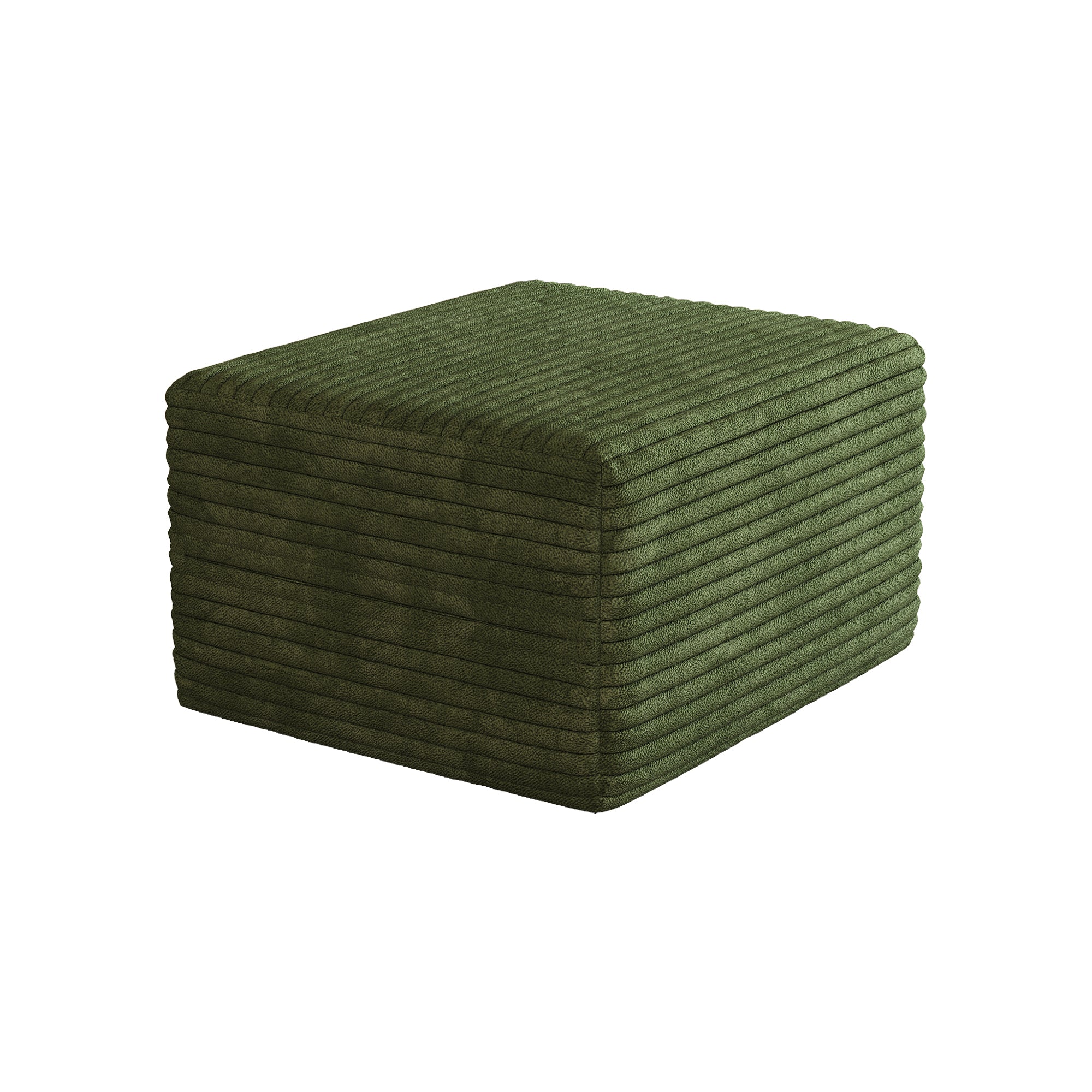 Sofa ottoman ,No Assembly Required,Green(Plush Corduroy Fabric) - Grand Goldman Shop