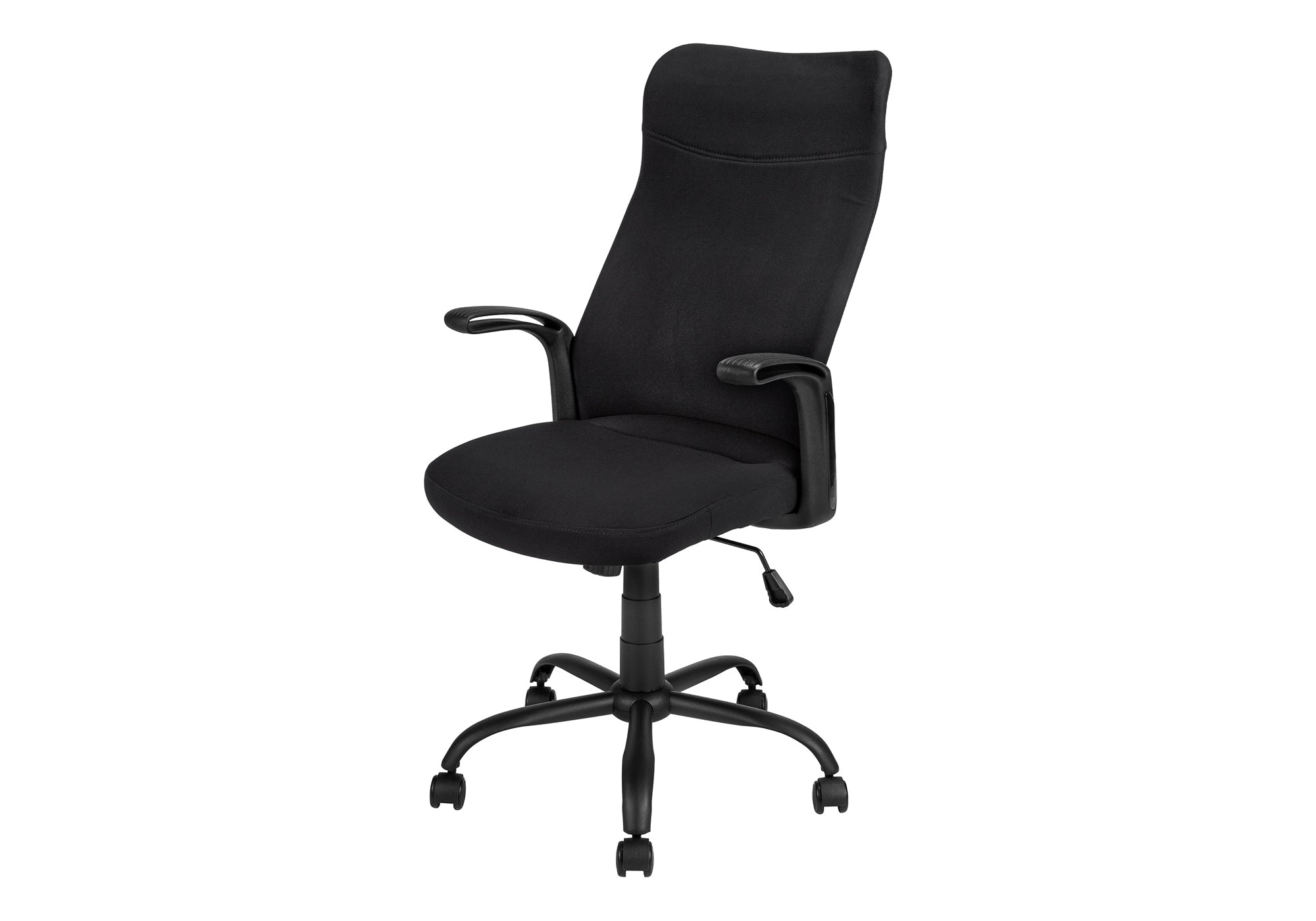 Office Chair, Adjustable Height, Swivel, Ergonomic, Armrests, Computer Desk, Work, Black Mesh, Black Metal, Contemporary, Mod