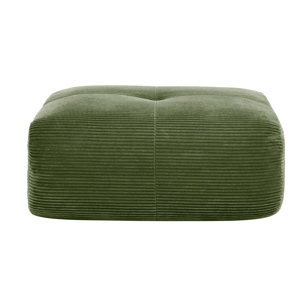 Hamlet LSF&RSF Corner Sofa W/Pillows Corduroy- Olive green - Grand Goldman Shop