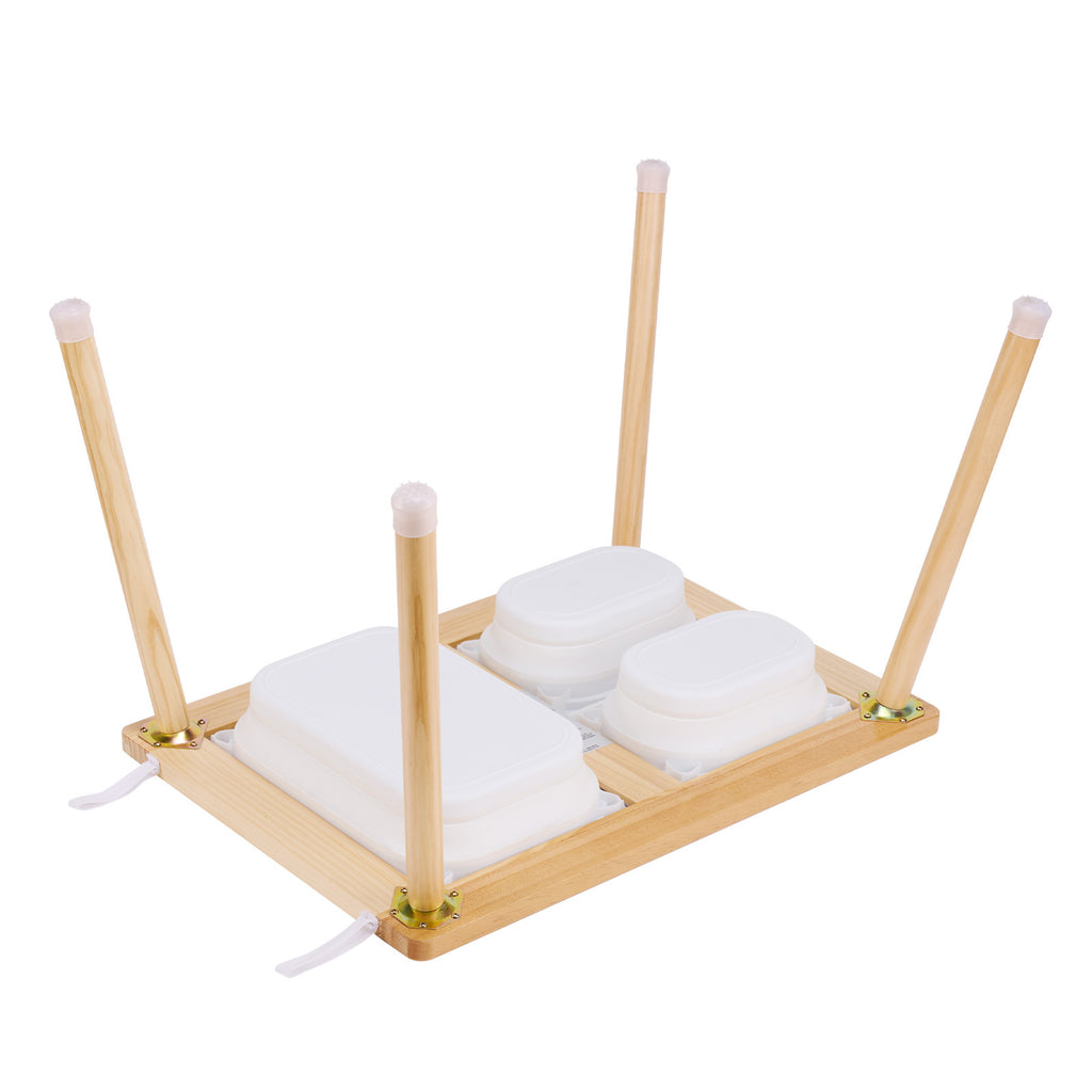 Sensory Table for Toddlers, Kids Activity Table with 3 Foldable Storage Bins & Paper Roll Holder, Indoor/Outdoor Play Sand an