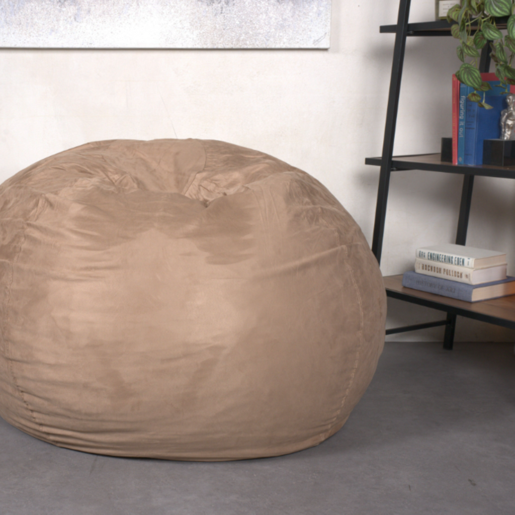 Comfortable High-Density Shredded Foam Bean Bag Chair with Removable Microsuede Cover, Tuscany - Grand Goldman Shop