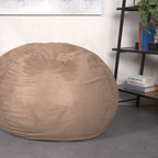 Comfortable High-Density Shredded Foam Bean Bag Chair with Removable Microsuede Cover, Tuscany - Grand Goldman Shop