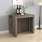 Modern Multifunctional Extendable Dining Table with Outlet, Space Saving Expanding Table with Storage for Party, Weddings, Meetings, Celebrations - Grand Goldman Shop