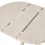 Antique White Modern Dining Table Set for 4 with Round Table and Chairs, Solid Wood & MDF - Grand Goldman Shop