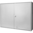 Adjustable Key Cabinet with Key Lock for Secure Storage, Gray Steel, 600-Key Capacity | Premium Home Decor - Grand Goldman