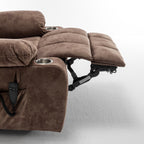 Lift Chair for Big and Tall Person with Inconvenient Legs: High Density Foam Lift Sofa with Heat and Massage, 2 Pockets, 2 Cup Holder, 2 Remote, 2 OKIN Motor - Grand Goldman Shop