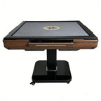 Foldable Ultra-Thin Automatic Mahjong Table with Wheels, 42mm Numbered Tiles (Chinese & American Style), 2 Magnetic Tile Sets