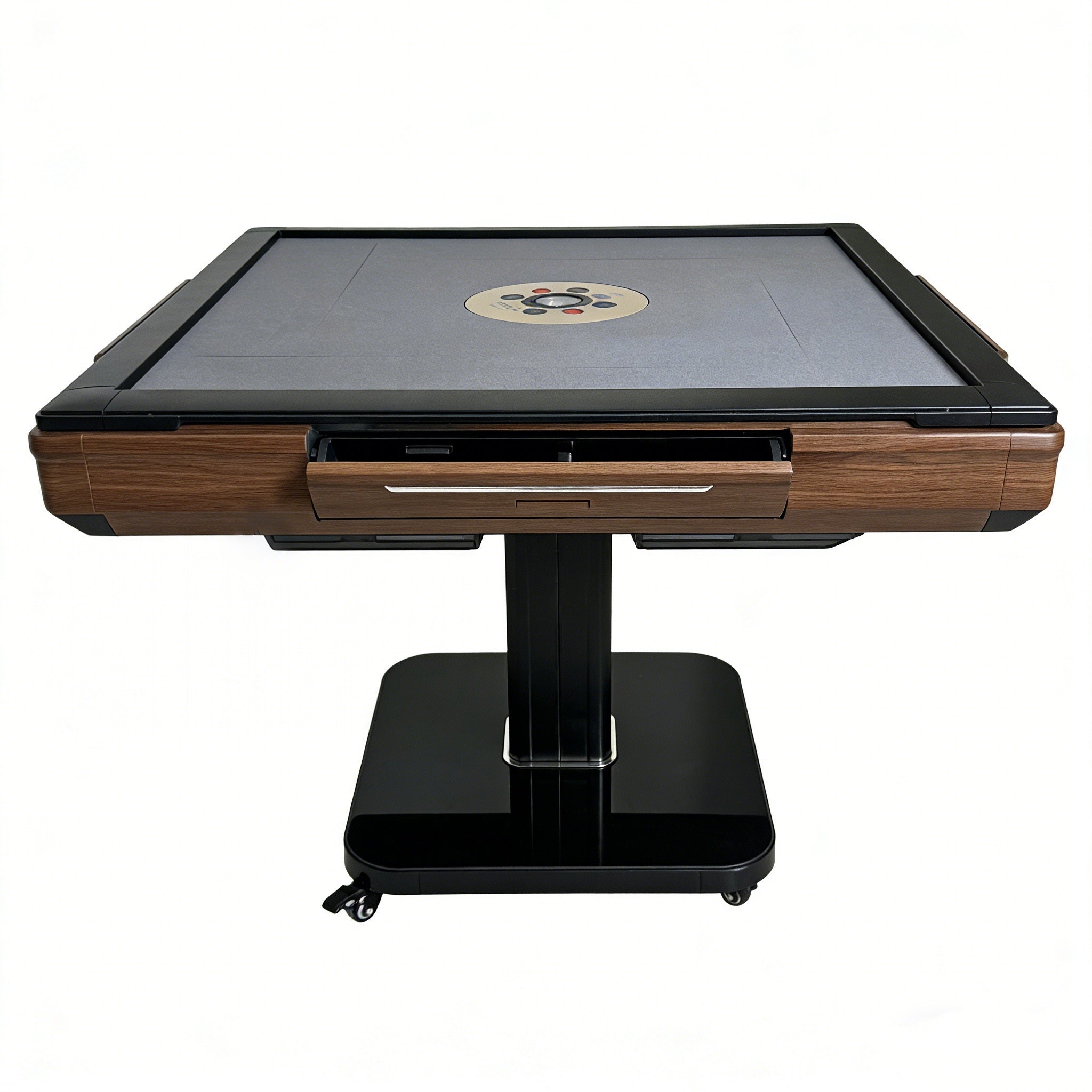 Foldable Ultra-Thin Automatic Mahjong Table with Wheels, 42mm Numbered Tiles (Chinese & American Style), 2 Magnetic Tile Sets