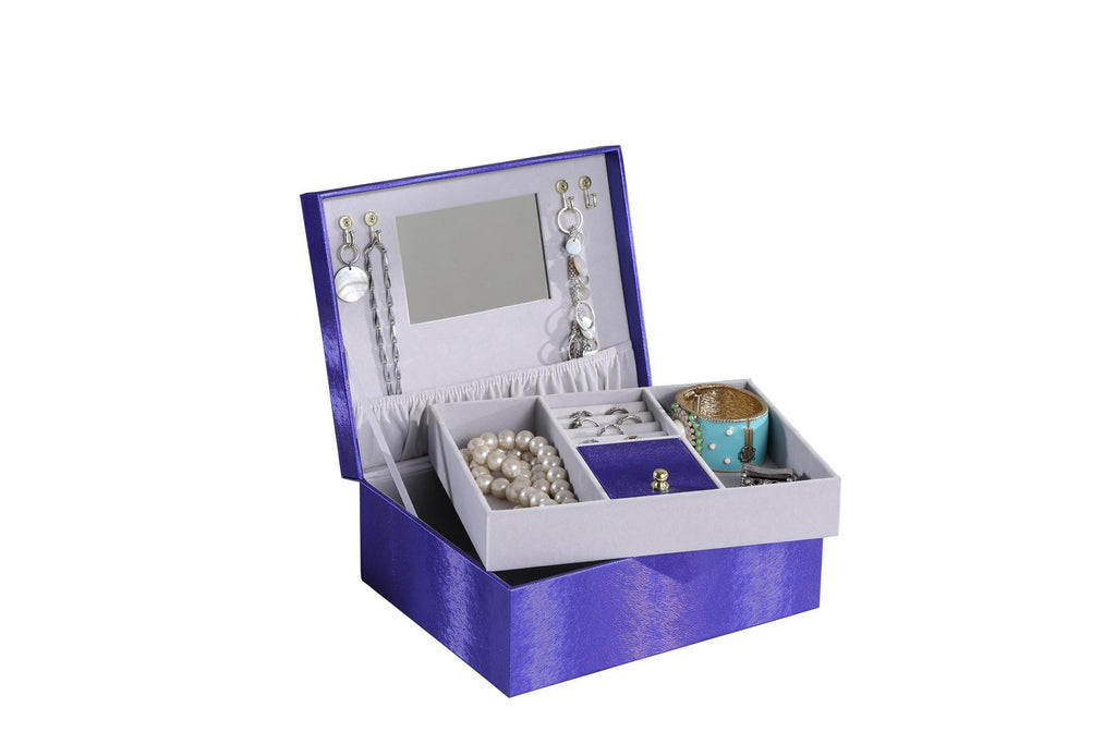 9.8' Long Jewelry Case, Azure Blue - Grand Goldman Shop