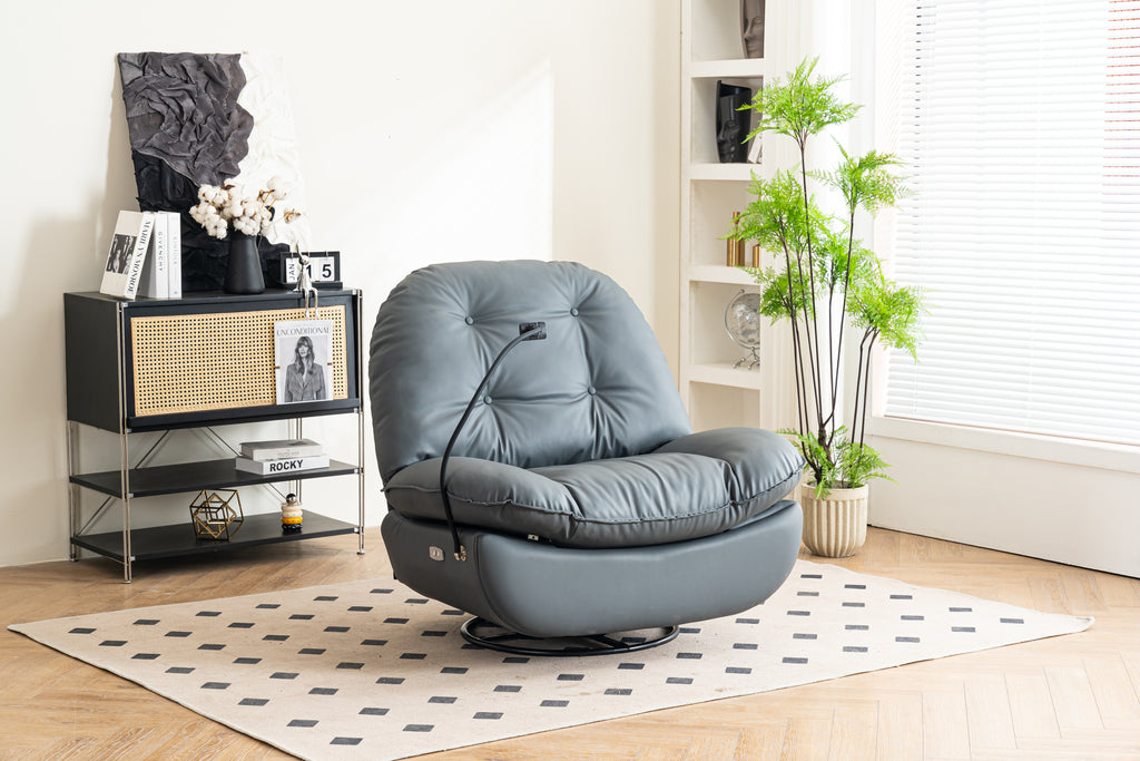 Power Recliner Swivel Glider USB Charger With Bluetooth Music Player Different Function Sleep Working Game and Leisure Model - Grand Goldman Shop