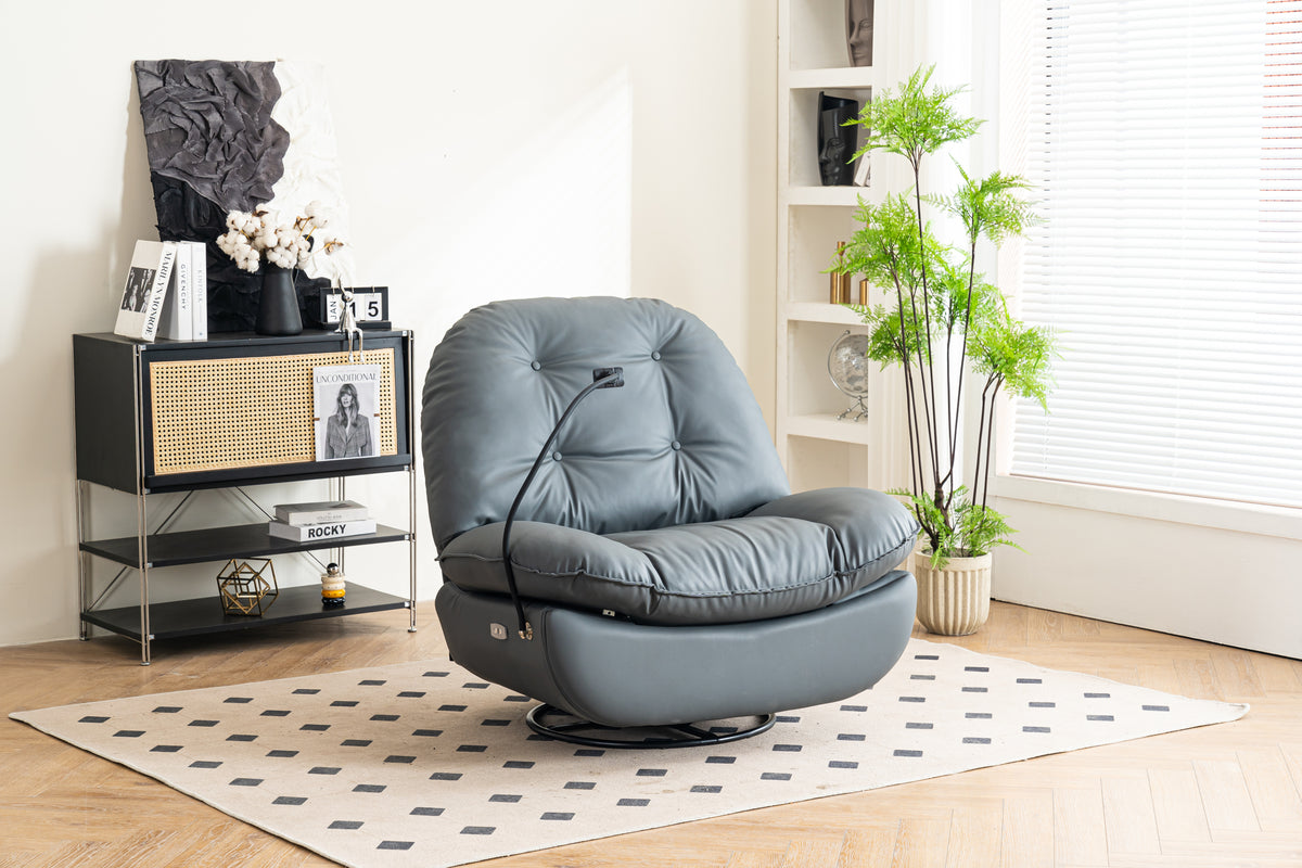 Power Recliner Swivel Glider USB Charger With Bluetooth Music Player Different Function Sleep Working Game and Leisure Model - Grand Goldman Shop
