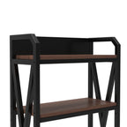 56.30'' Bakers Rack 4-Level Storage Shelves Metal and Wooden Kitchen Shelves, Kitchen Organizers and Storage, for Garage, Pantry, Bathroom, Closet ,33.50'' Length - Grand Goldman Shop