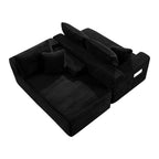 106.3' Cloud Modular Sectional Sofa Couch with L-Shape Chaise,Modern Minimalist Upholstered Couches for Living Room Bedroom,Deep Seat Corner Couch,No Assembly Required - Grand Goldman Shop