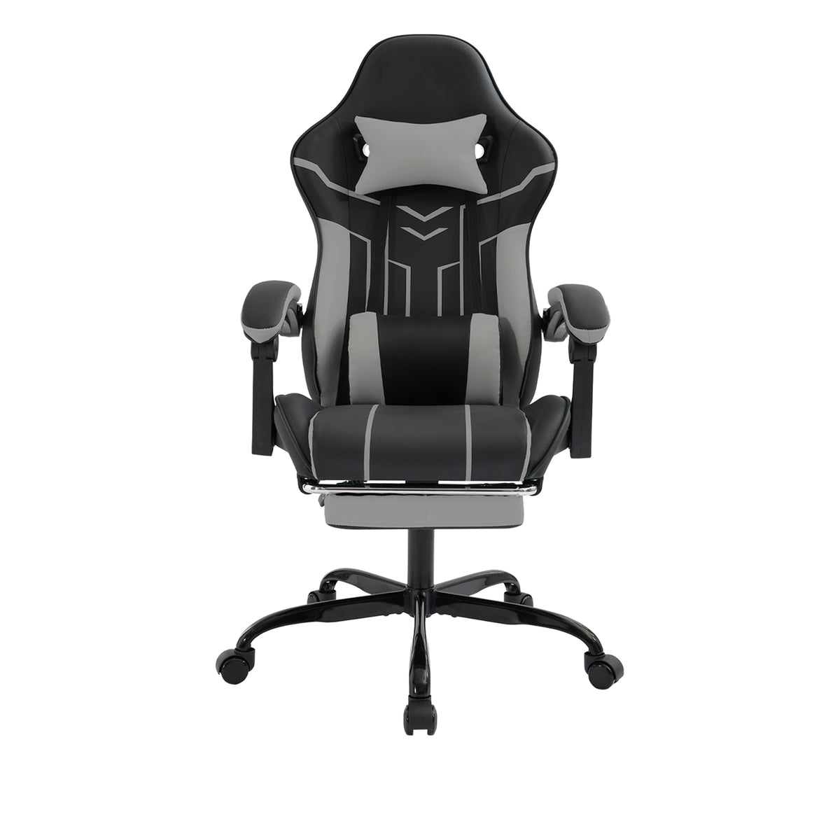 Gaming chair, Computer chair Ergonomic chair with footrest Office chair Ergonomic computer chair with lumbar backrest Blackgr