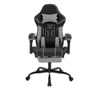 Gaming chair, Computer chair Ergonomic chair with footrest Office chair Ergonomic computer chair with lumbar backrest Blackgr