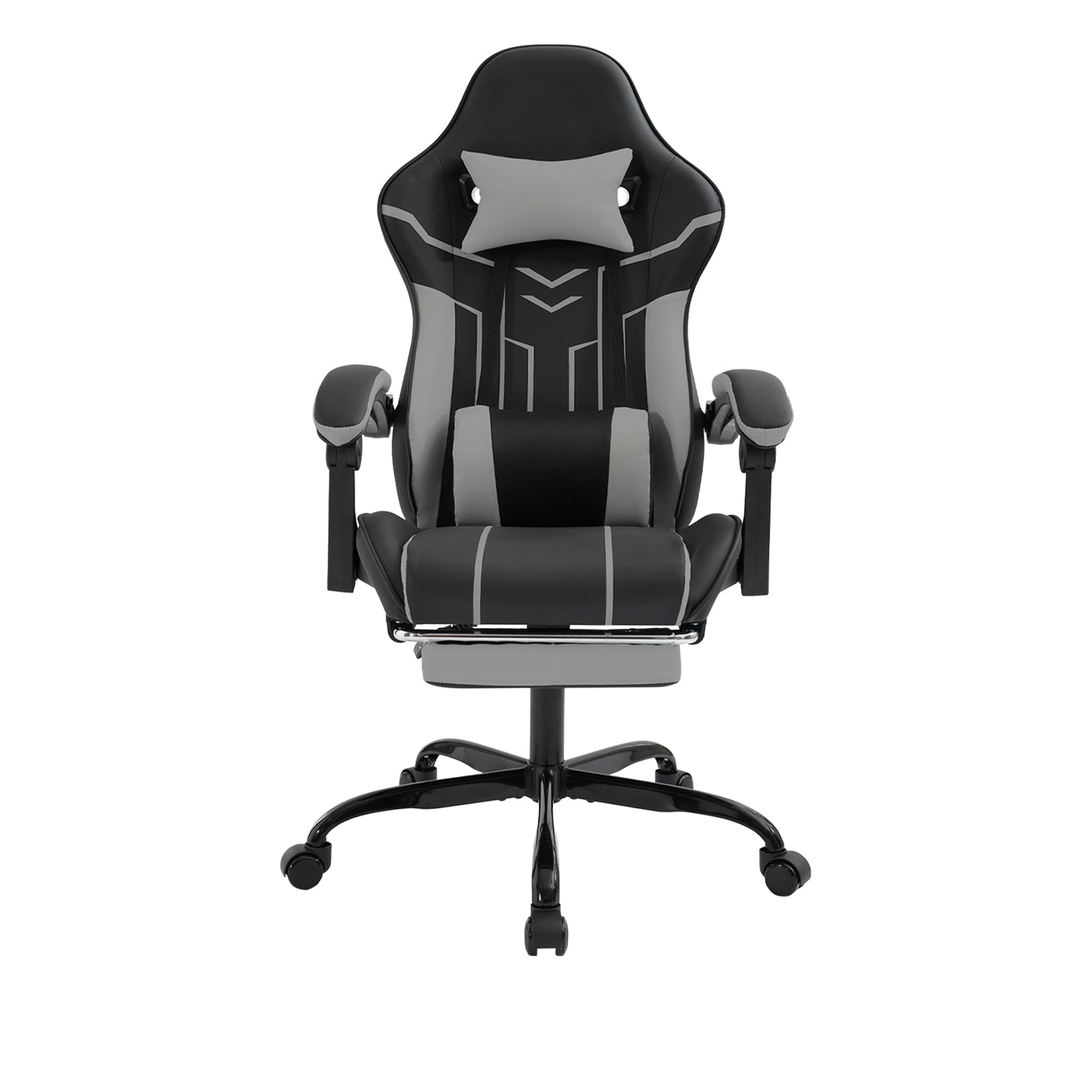Gaming chair, Computer chair Ergonomic chair with footrest Office chair Ergonomic computer chair with lumbar backrest Blackgr