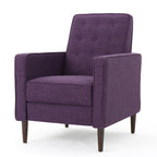 Macedonia Mid-Century Modern Button Tufted Fabric Recliner - Grand Goldman Shop