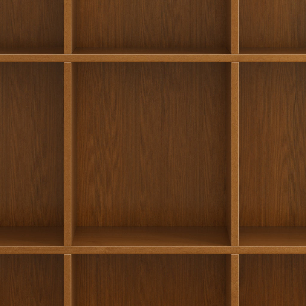 Acadian - 9 Cube Bookcase and Storage Unit - Light Golden Brown - Grand Goldman