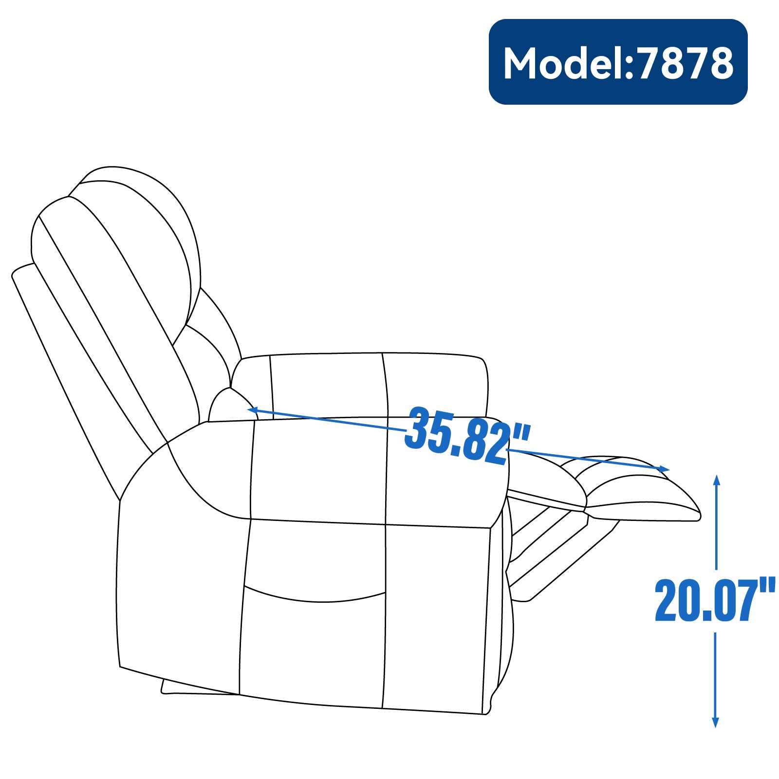 Power Lift Recliner Chair Heat Massage Dual Motor Infinite Position Up to 350 LBS, Genuine Leather, Heavy Duty Motion Mechanism with USB Ports, Brown - Grand Goldman Shop