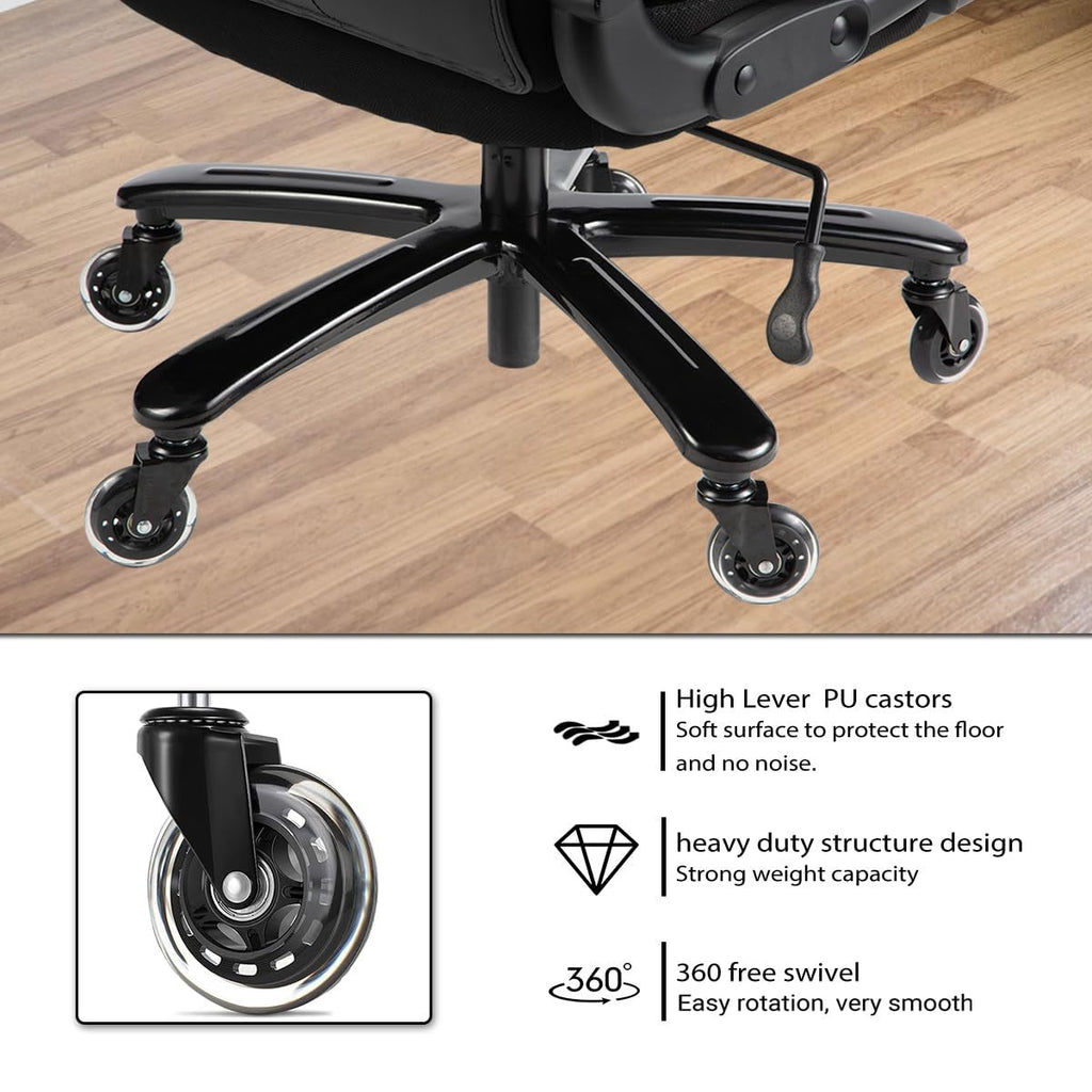 500lbs Big and Tall Office Chair for Heavy People Executive Office Chair with Wide Spring Seat Computer Desk Chair 360 Swivel