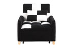 Convertible Sleeper Sofa Chair Bed, Adjustable Chair with Pillow, Multi-Functional Sleeper Chair with Soft Teddy Fabric for Living Room, Dorm, Apartment, Bedroom or Office - Grand Goldman Shop
