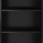 Amherst 30 inch Solid Wood 5 Shelf Bookcase in Black - Grand Goldman