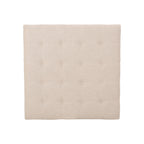 ISABELLA Ottoman Storage Solution in Wheat Fabric with Birch Legs - Grand Goldman Shop