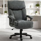 Office Chair with Plush Padding & Smooth Swivel for All-Day Work & Relaxation - Grand Goldman