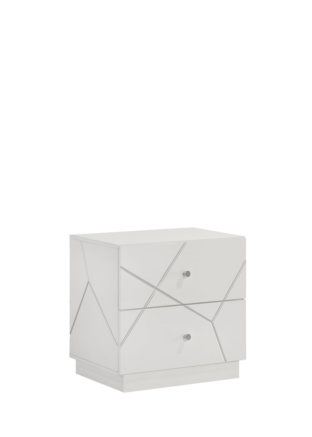 Manhattan Queen 4-Piece Bedroom Set – Modern Design with Lacquer Finish, Geometric Accents, and LED Lighting - Grand Goldman Shop