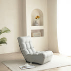 Adjustable Gray Metal Reclining Chair for Living Room and Balcony - Grand Goldman Shop