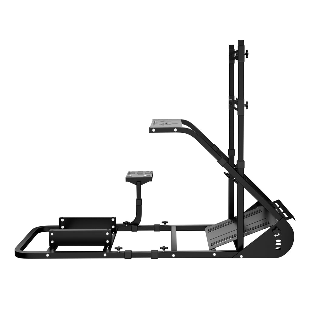 Enhanced and stable racing wheel cockpit, compatible with Fanatec, PXN, Thrustmaster, and Logitech adjustable driving simulat
