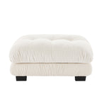 27 Ottoman - White - Grand Goldman Shop