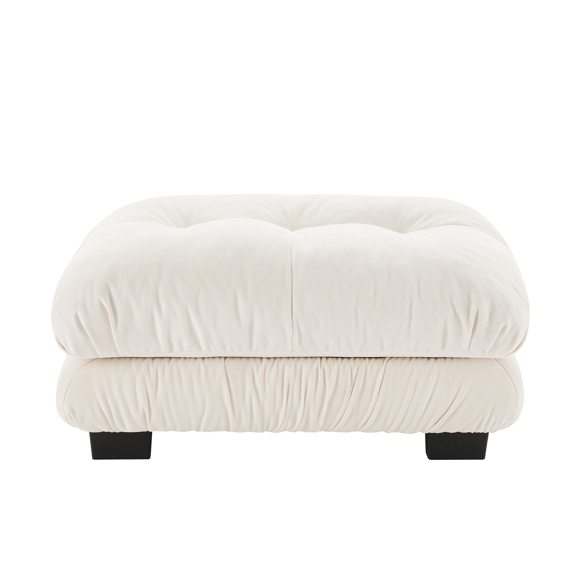 27 Ottoman - White - Grand Goldman Shop
