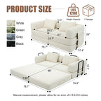 78 Inch Convertible Sleeper Sofa Bed, Futon Boneless Couch Lounge Loveseat with Pull Out Bed, No Assembly Required - Grand Goldman Shop