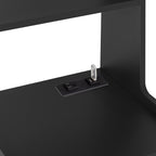 Nightstands Set of 2, with Charging Station, Smart Nightstand with Night Light, Modern Night Stand with Bookshelf, Bedside Tables with Storage Cabinet for Bedroom, Black - Grand Goldman Shop
