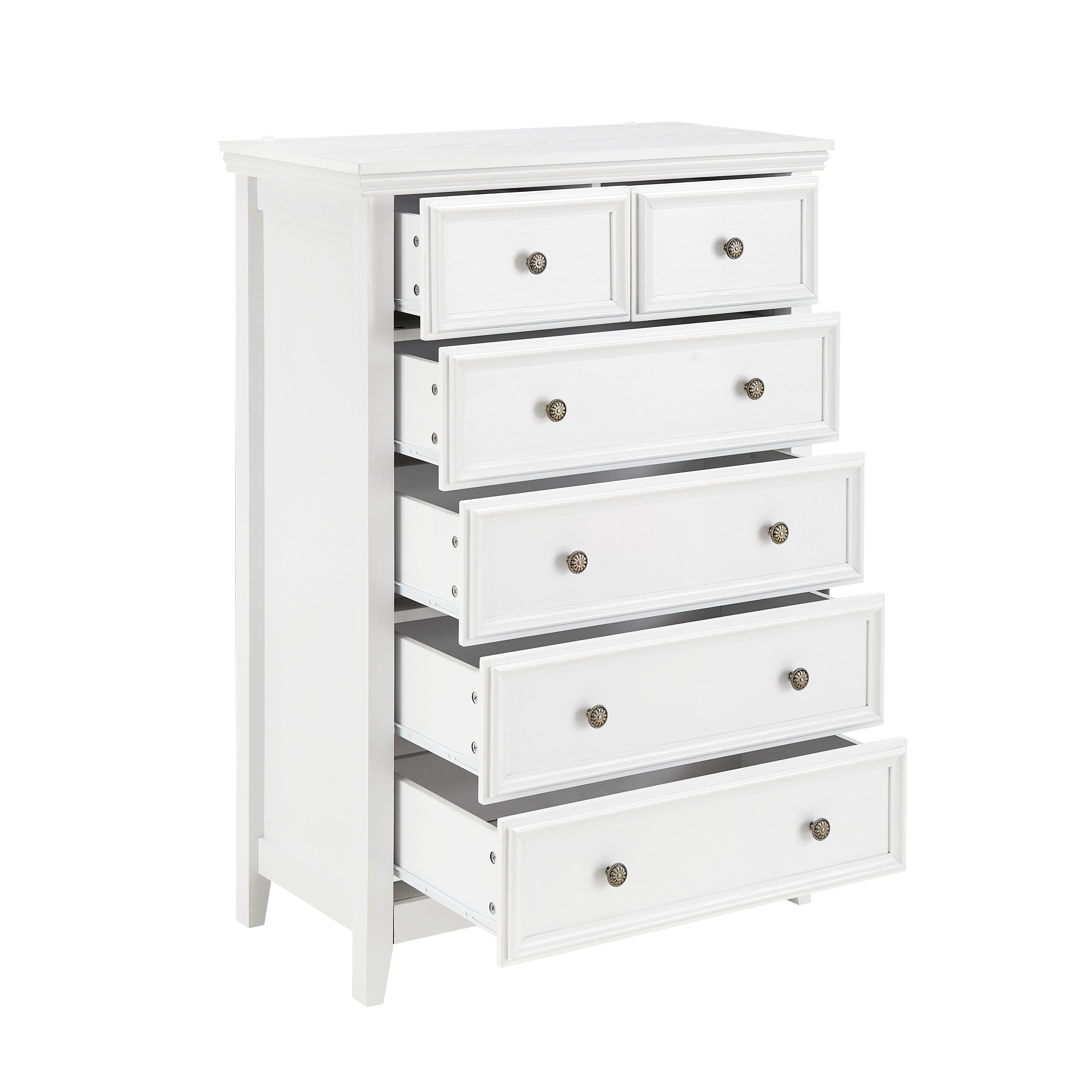 Modern 6 Drawers Dresser 6 Drawers Cabinet,Chest of Drawers Closet Organizers and Storage Clothes Storage Drawers Cabinet for Living Room, Farmhouse Dresser Organizer white - Grand Goldman Shop