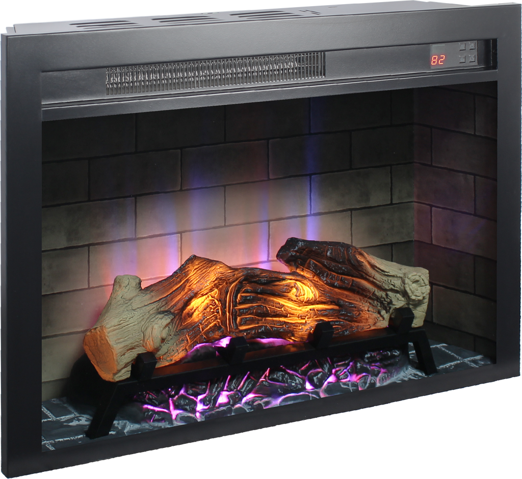 28 inch  Electric Fireplace Insert, multicolored flames - Grand Goldman Shop