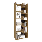 Clover 67' Tall Free standing 6-Tier Bookcase Storage Cabinet, Home Office, Living room, Bookshelf Dark Walnut | Premium Home