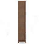 Amherst 30 inch Solid Wood 5 Shelf Bookcase in Rustic Natural Aged Brown | Premium Home Decor - Grand Goldman