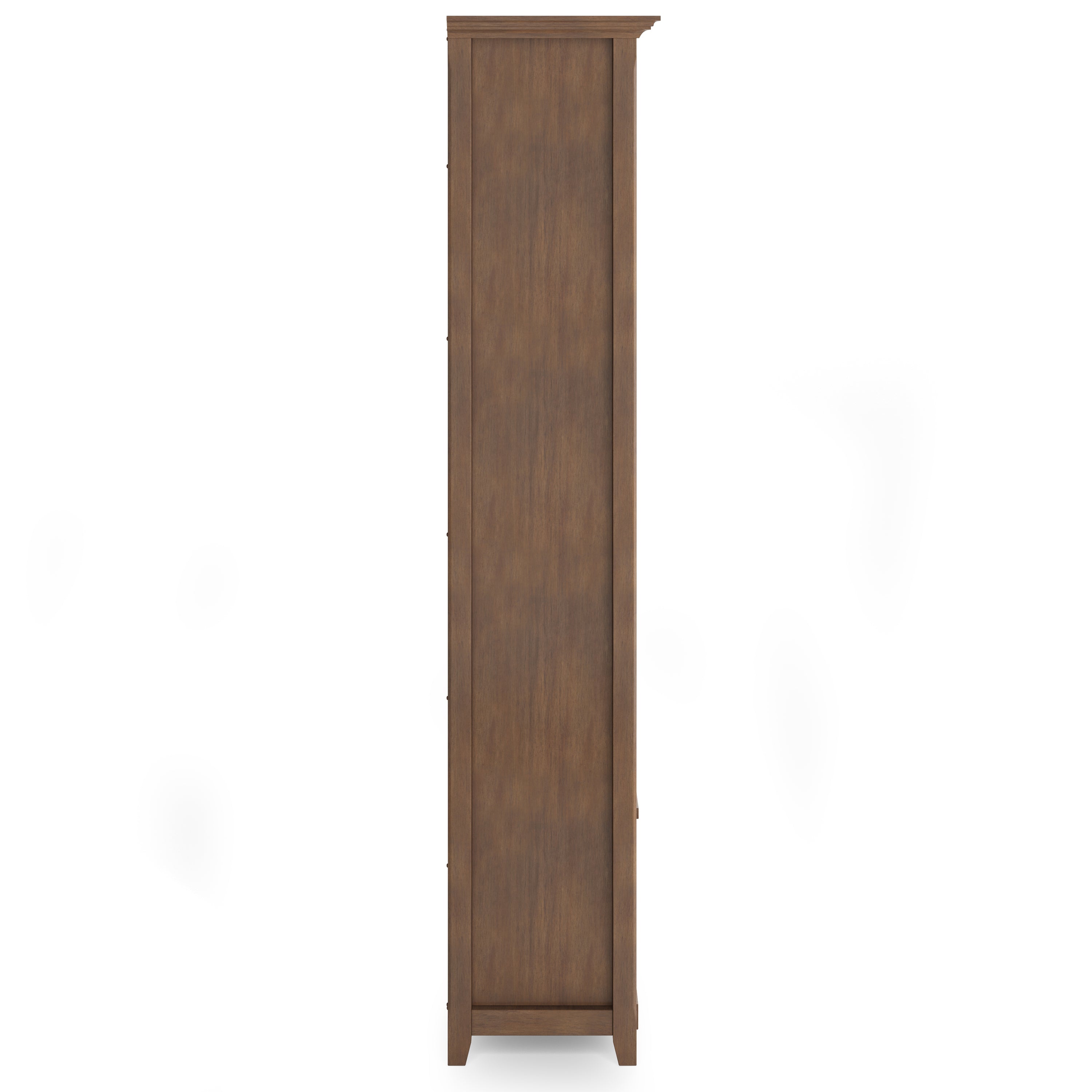 Amherst 30 inch Solid Wood 5 Shelf Bookcase in Rustic Natural Aged Brown | Premium Home Decor - Grand Goldman