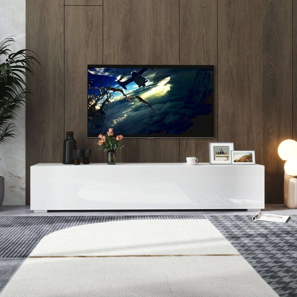 Modern Entertainment Center with Storage   Media Console for Living Room - Grand Goldman Shop