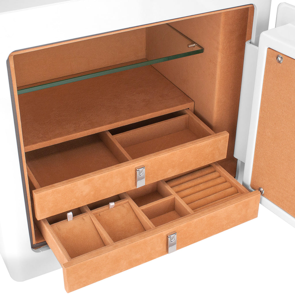 1.01 CUBIC FT WHITE JEWELRY SAFE - Grand Goldman