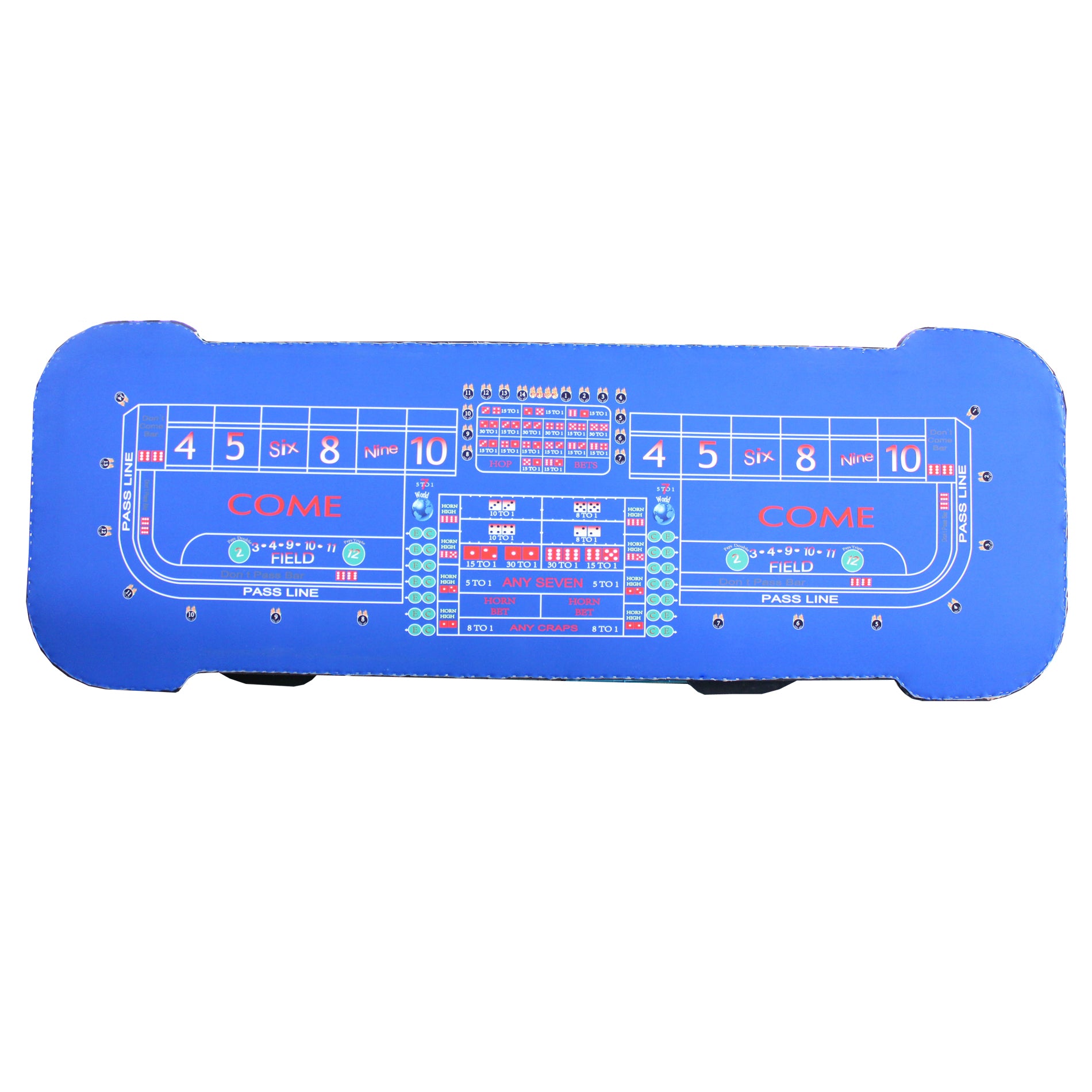 12 Feet Craps Table Model 13829 Blue | Premium Home Decor - Grand Goldman
