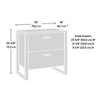 Lateral File with Two Drawers, Dark Brown finish | Premium Home Decor - Grand Goldman