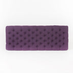 Juliana Storage Ottoman Purple Fabric with Birch Legs 50x20.5x18.3 Inch - Grand Goldman Shop
