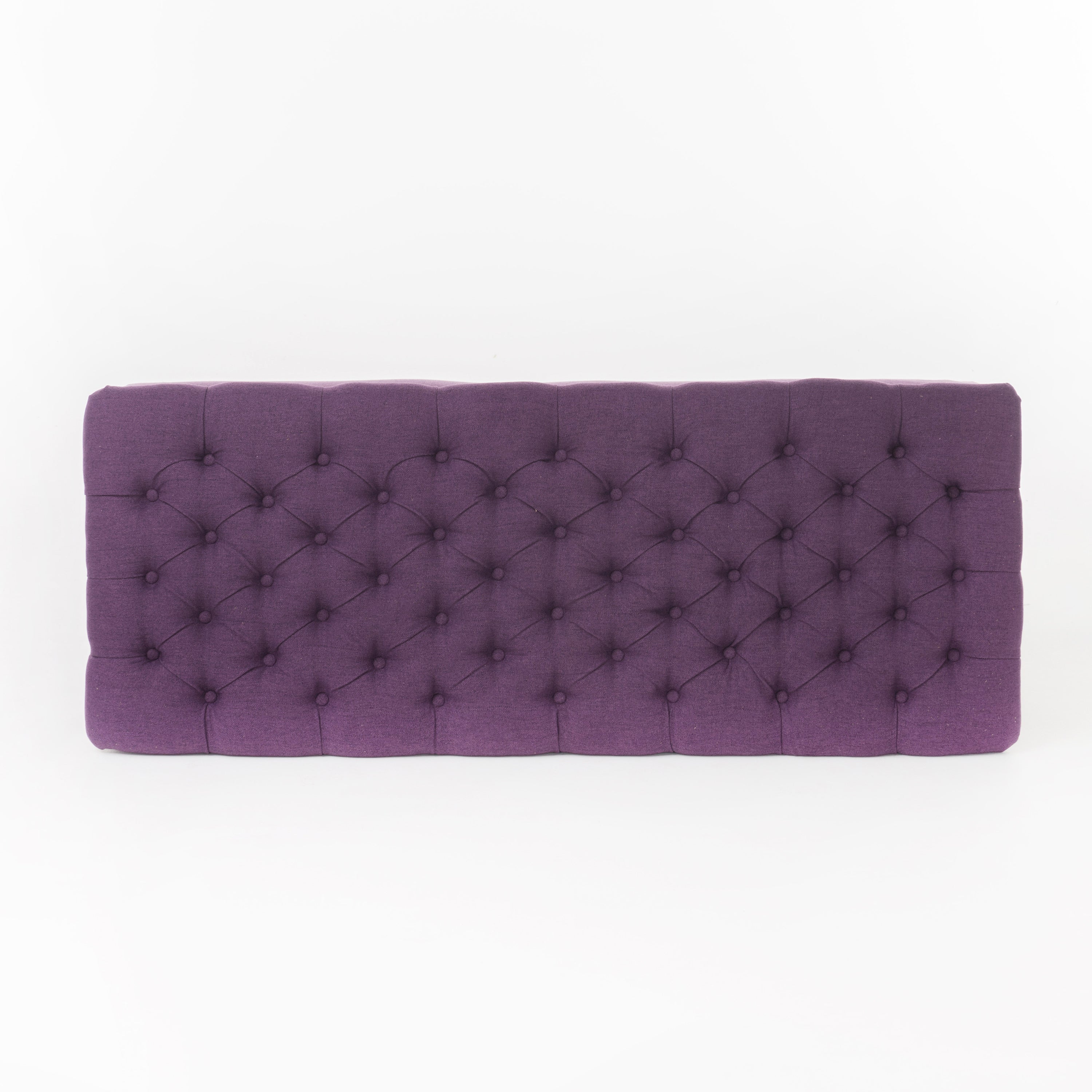 Juliana Storage Ottoman Purple Fabric with Birch Legs 50x20.5x18.3 Inch - Grand Goldman Shop