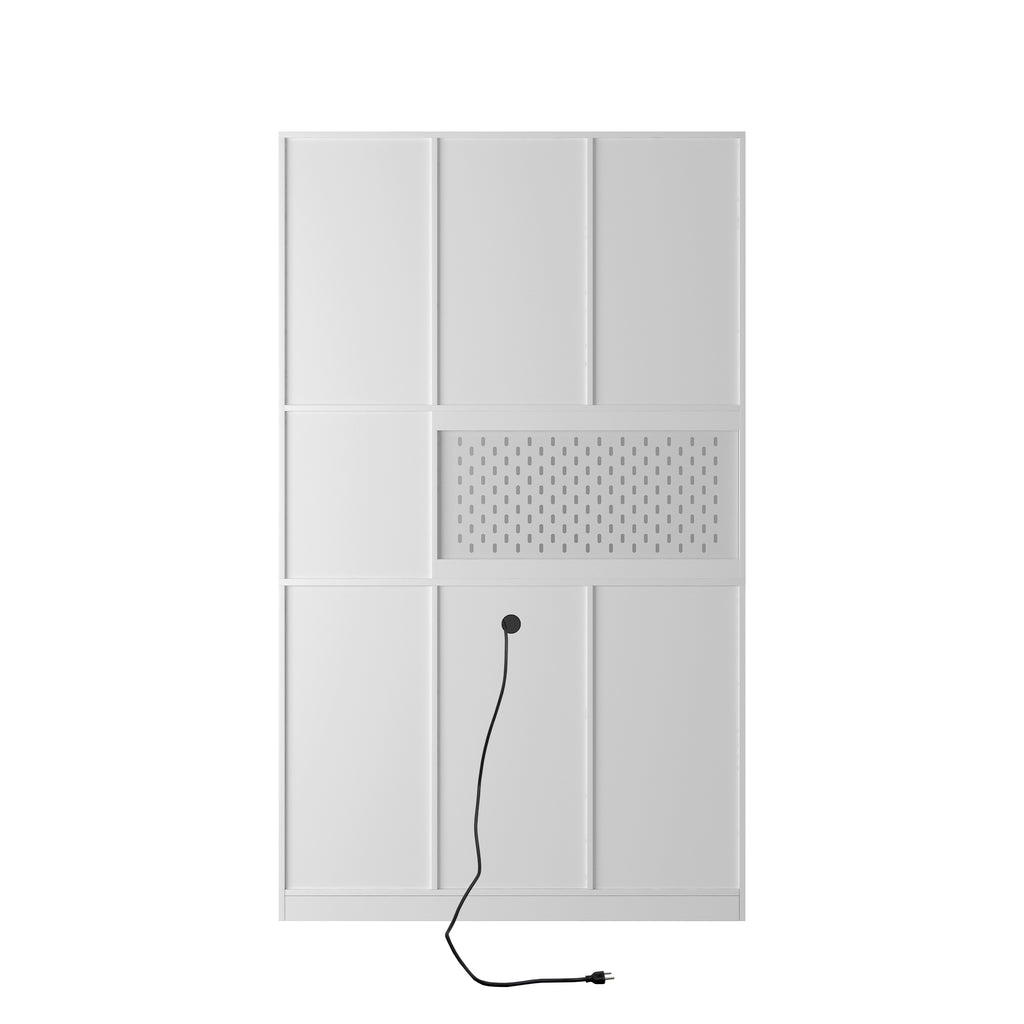 74' Kitchen Pantry Cabinet with Charging Station,Freestanding Buffet Cupboards Sideboard with Drawer,Modern Pantry Cabinet with Microwave Stand for Kitchen,Living Room,Dinning Room - Grand Goldman Shop