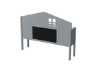 Headboard Storage Cabinet for Full-size Montessori Floor Bed , Grey,Freely collocation - Grand Goldman Shop