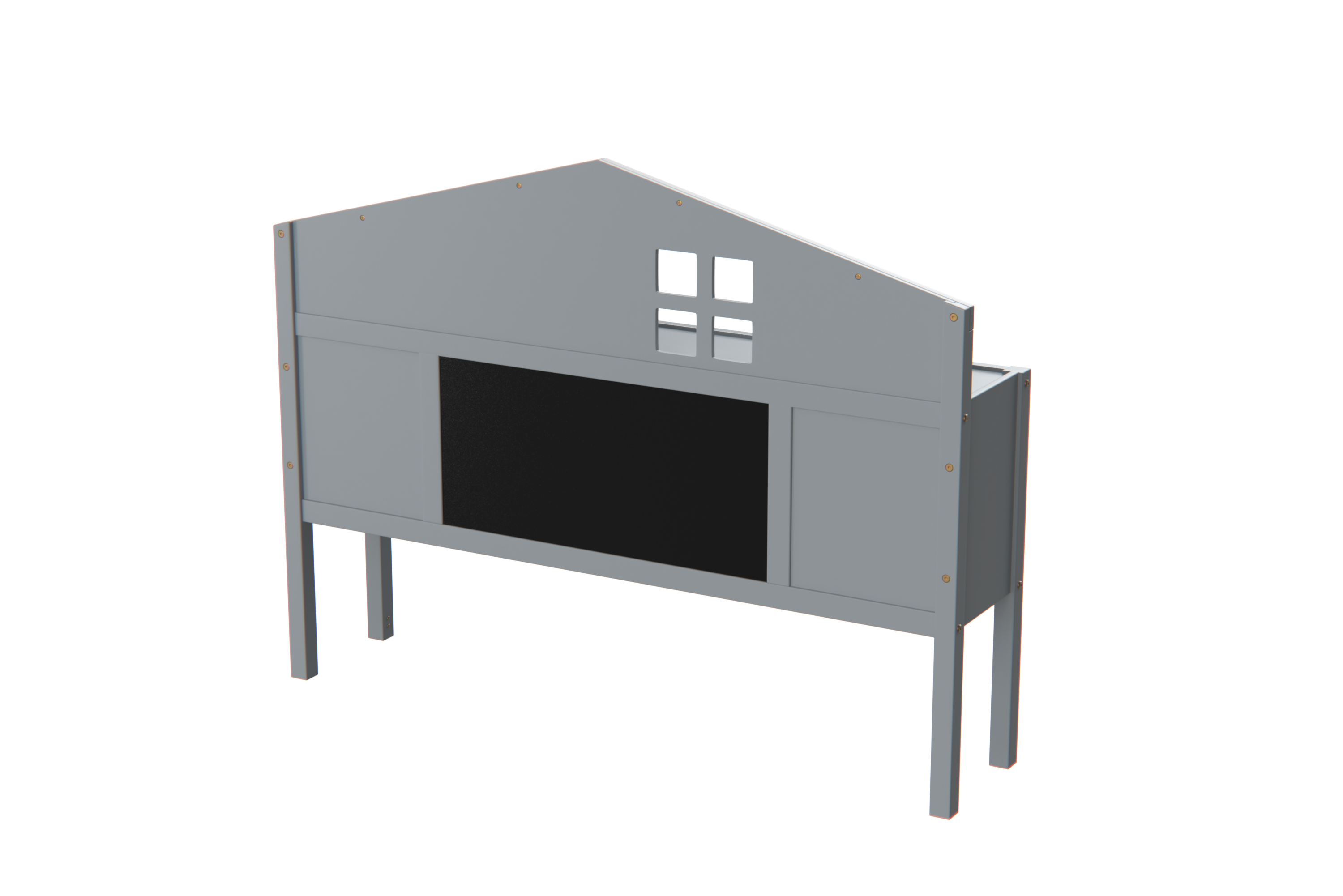 Headboard Storage Cabinet for Full-size Montessori Floor Bed , Grey,Freely collocation - Grand Goldman Shop